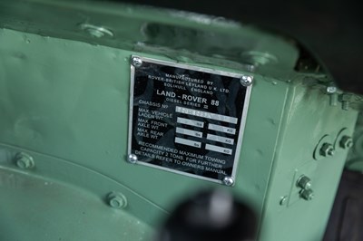 Lot 134 - 1977 Land Rover 88”