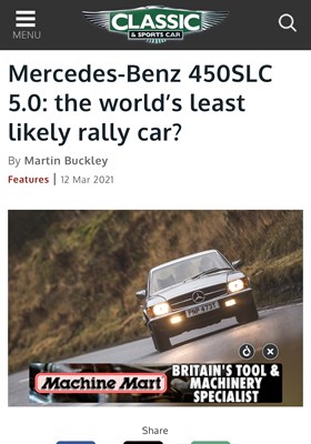 Lot 153 - 1979 Mercedes-Benz 450 SLC 5.0 litre