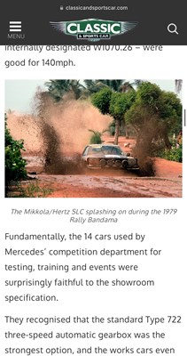 Lot 153 - 1979 Mercedes-Benz 450 SLC 5.0 litre