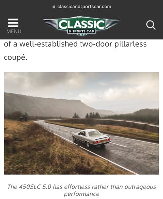 Lot 153 - 1979 Mercedes-Benz 450 SLC 5.0 litre