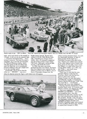 Lot 187 - 1962 Sunbeam Alpine 'Le Mans'