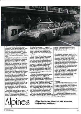 Lot 187 - 1962 Sunbeam Alpine 'Le Mans'