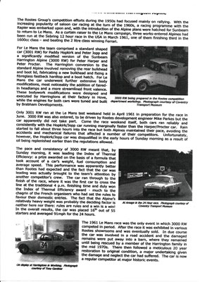 Lot 187 - 1962 Sunbeam Alpine 'Le Mans'