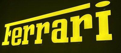 Lot 26 - Ferrari Showroom Sign