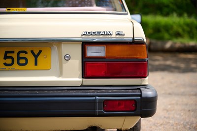 Lot 283 - 1983 Triumph Acclaim