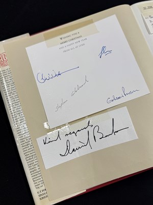 Lot Important historical multi signed Jaguar Sportscar book by key Jaguar people from 1970 to 1980 including Sir William Lyons