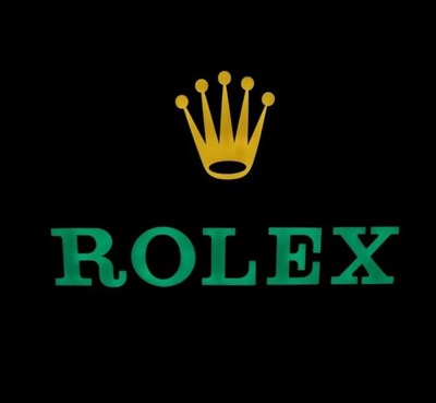 Lot Illuminated Rolex showroom sign