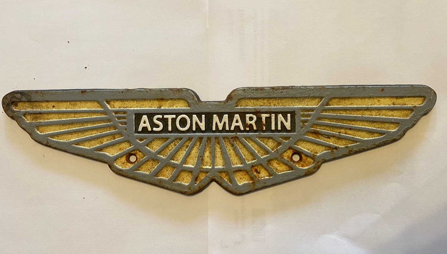Lot Aston Martin sign