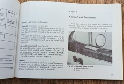 Lot Rolls-Royce and Bentley Owner's Handbook