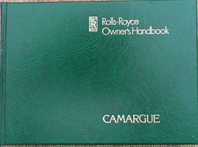 Lot Rolls-Royce Camargue Owner’s Handbook