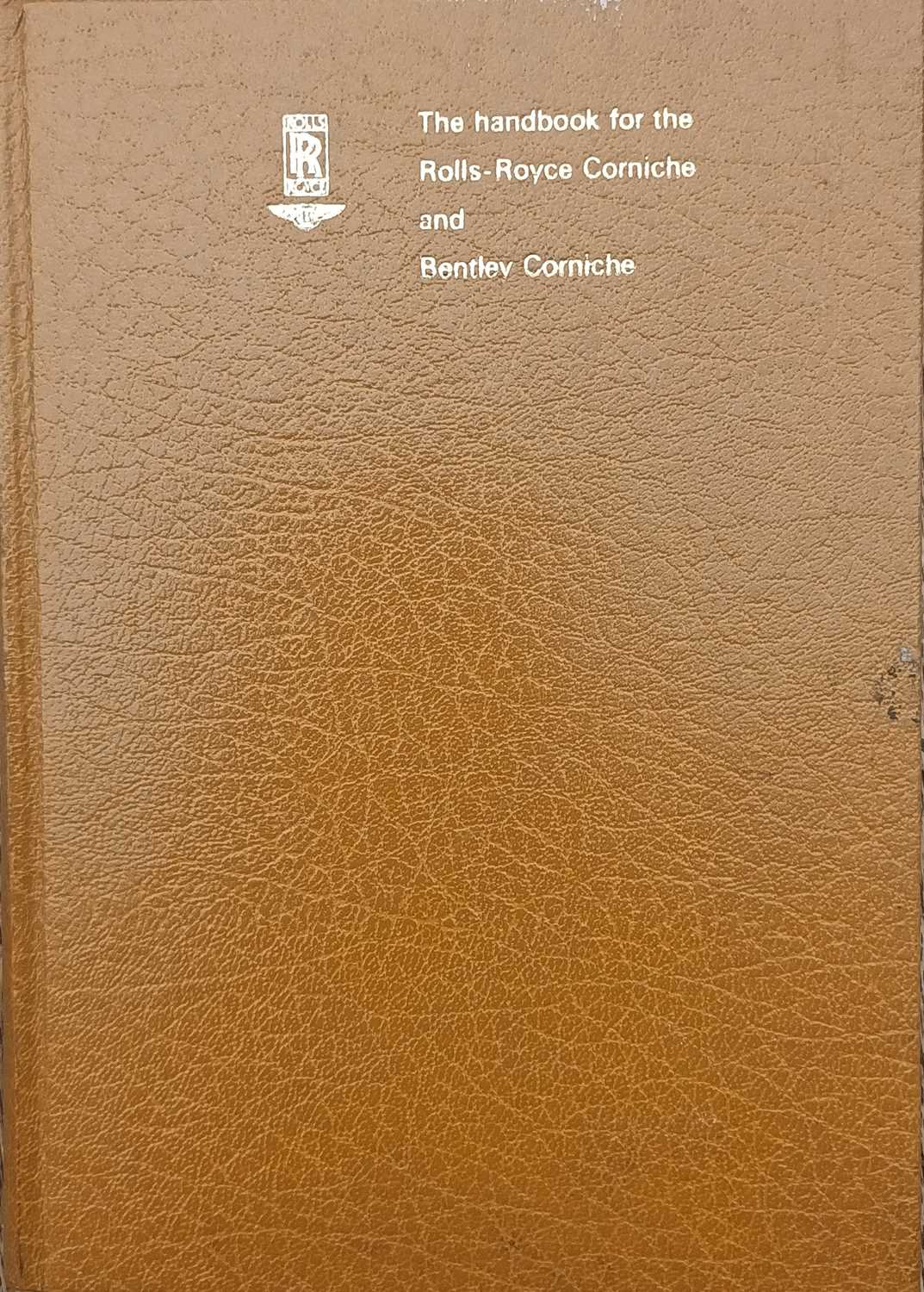 Lot Rolls-Royce and Bentley Corniche Driver's Handbook
