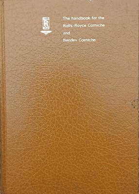 Lot Rolls-Royce and Bentley Corniche Driver's Handbook