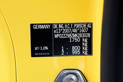 Lot 219 - 2021 Porsche 718 Cayman GT4