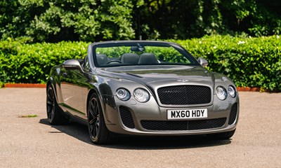 Lot 160 - 2010 Bentley Continental GTC Supersports