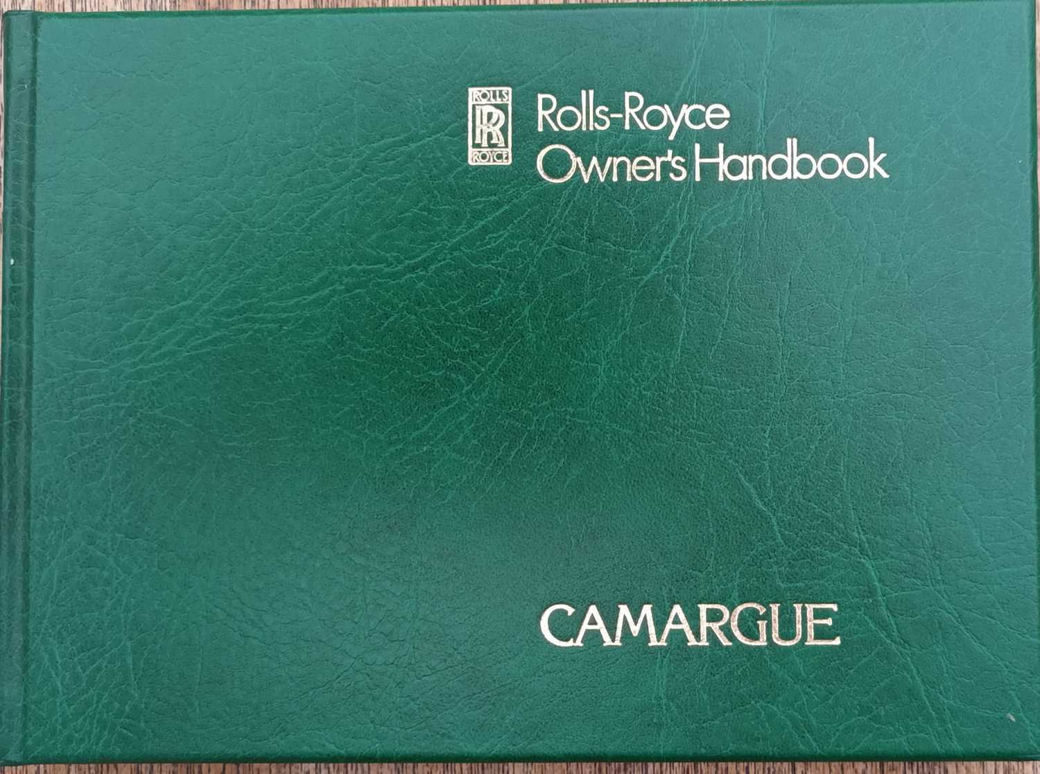 Lot 12 - Rolls-Royce Camargue Owner’s Handbook