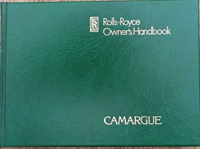 Lot 12 - Rolls-Royce Camargue Owner’s Handbook