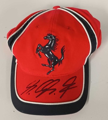 Lot 15 - Official Ferrari Peaked Cap Signed by Michael Schumacher