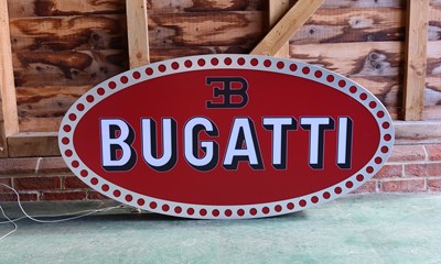 Lot 19 - Bugatti Showroom Sign