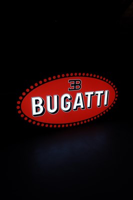 Lot 19 - Bugatti Showroom Sign