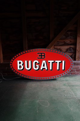Lot 19 - Bugatti Showroom Sign
