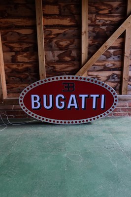 Lot 19 - Bugatti Showroom Sign