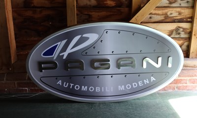 Lot 18 - Pagani Showroom Sign