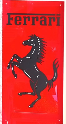 Lot 53 - Ferrari Prancing Horse Wall Sign