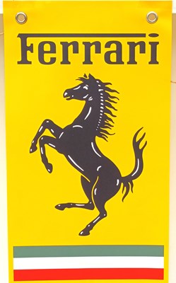 Lot 59 - Ferrari Model and Banner