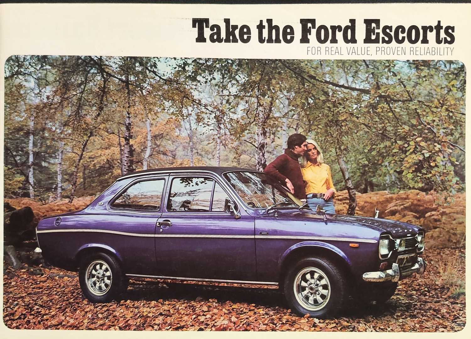 Lot 66 - Ford Escort Brochure 1970s Sale Catalogue