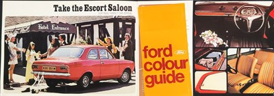 Lot 66 - Ford Escort Brochure 1970s Sale Catalogue