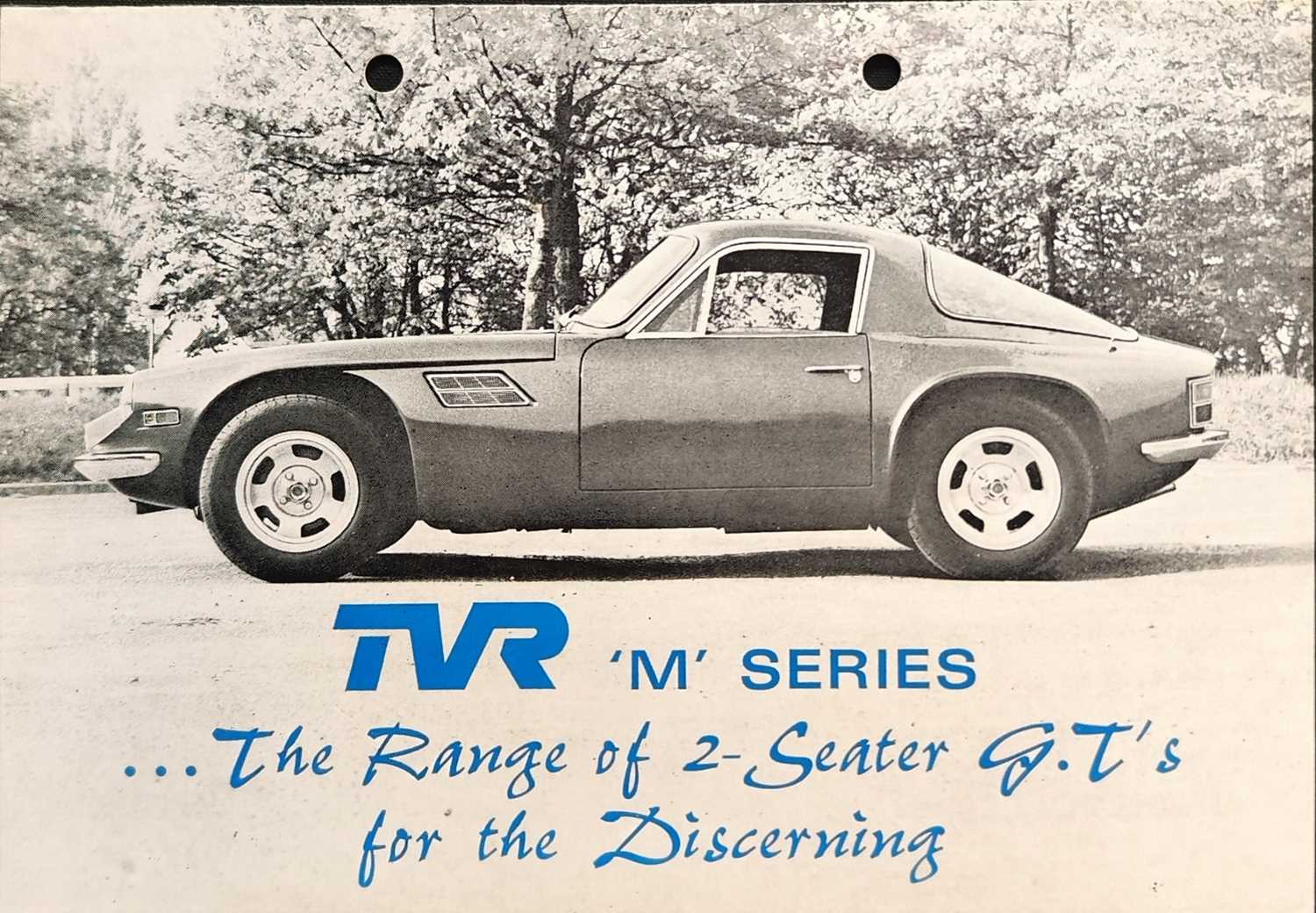 Lot 67 - TVR ‘M’ Series Sales Folder