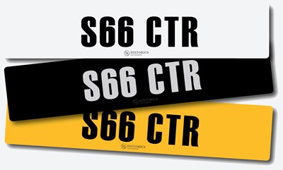 Lot 84 - Registration S66 CTR