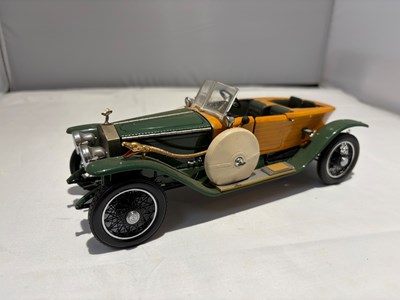 Lot 42 - Franklin Mint Rolls-Royce "Silver Ghost" Boattailed Open Tourer
