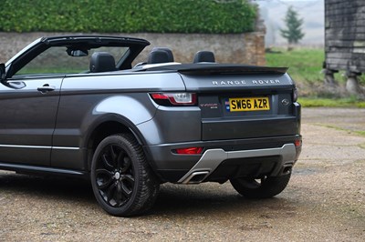 Lot 252 - 2016 Range Rover Evoque HSE TD Convertible