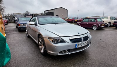 Lot 37 - 2007 BMW 6 Series Convertible