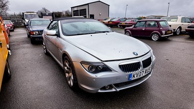 Lot 37 - 2007 BMW 6 Series Convertible
