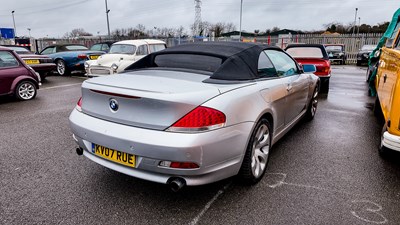 Lot 37 - 2007 BMW 6 Series Convertible