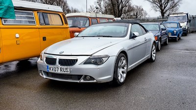 Lot 37 - 2007 BMW 6 Series Convertible