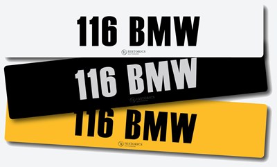 Lot 85 - Registration 116 BMW
