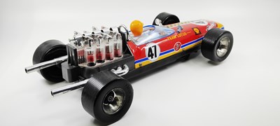 Lot 67 - Team Lotus vintage tinplate Japanese single seater racing car