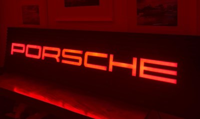 Lot 61 - Porsche Showroom sign