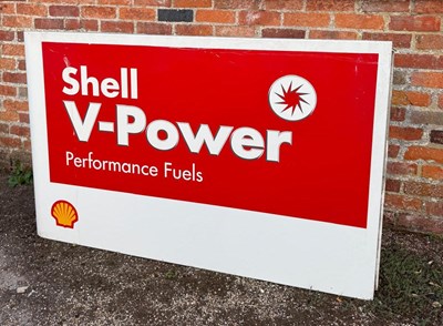 Lot 25 - Shell V Power forecourt sign