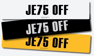 Lot 60 - Registration JE75 OFF