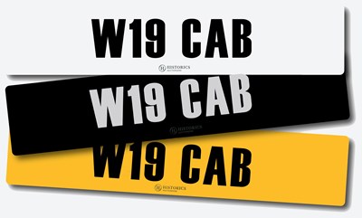 Lot 54 - Registration W19 CAB