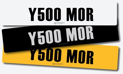 Lot 63 - Registration Y500 MOR