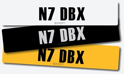 Lot 30 - Registration N7 DBX