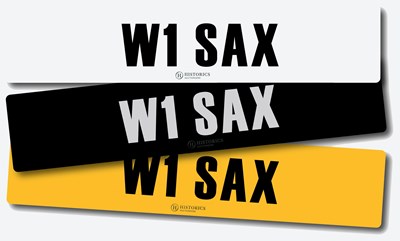 Lot 21 - Registration W1 SAX