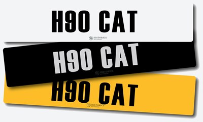 Lot 114 - Registration H90 CAT