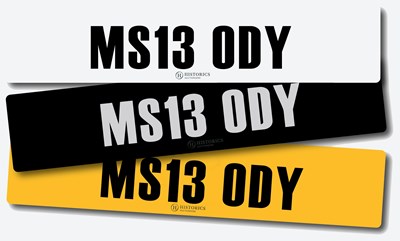 Lot 101 - Registration MS13 ODY