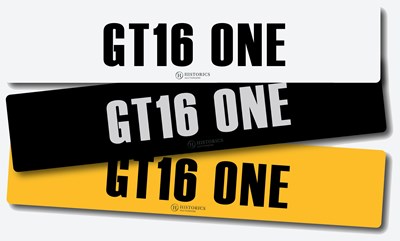 Lot 123 - Registration GT16 ONE